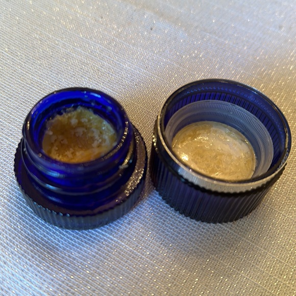 Avon Blue vintage cream sachet glass container Moonwind - Picture 7 of 13